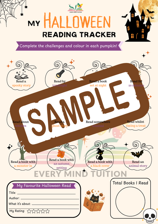 Halloween Reading Tracker